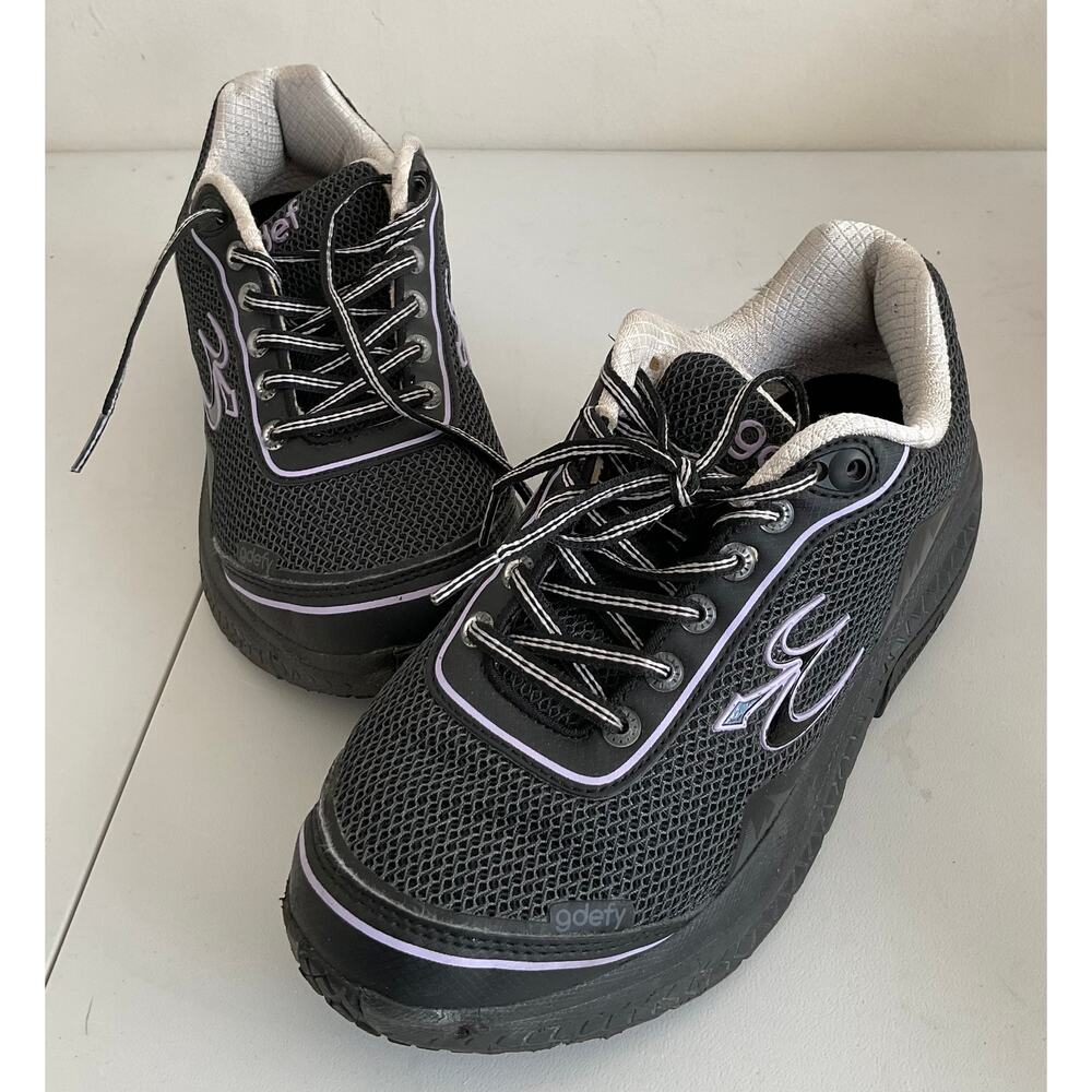 Gravity Defyer G-Defy Women's Mighty Walk Black Purple Sneakers Size 7.5